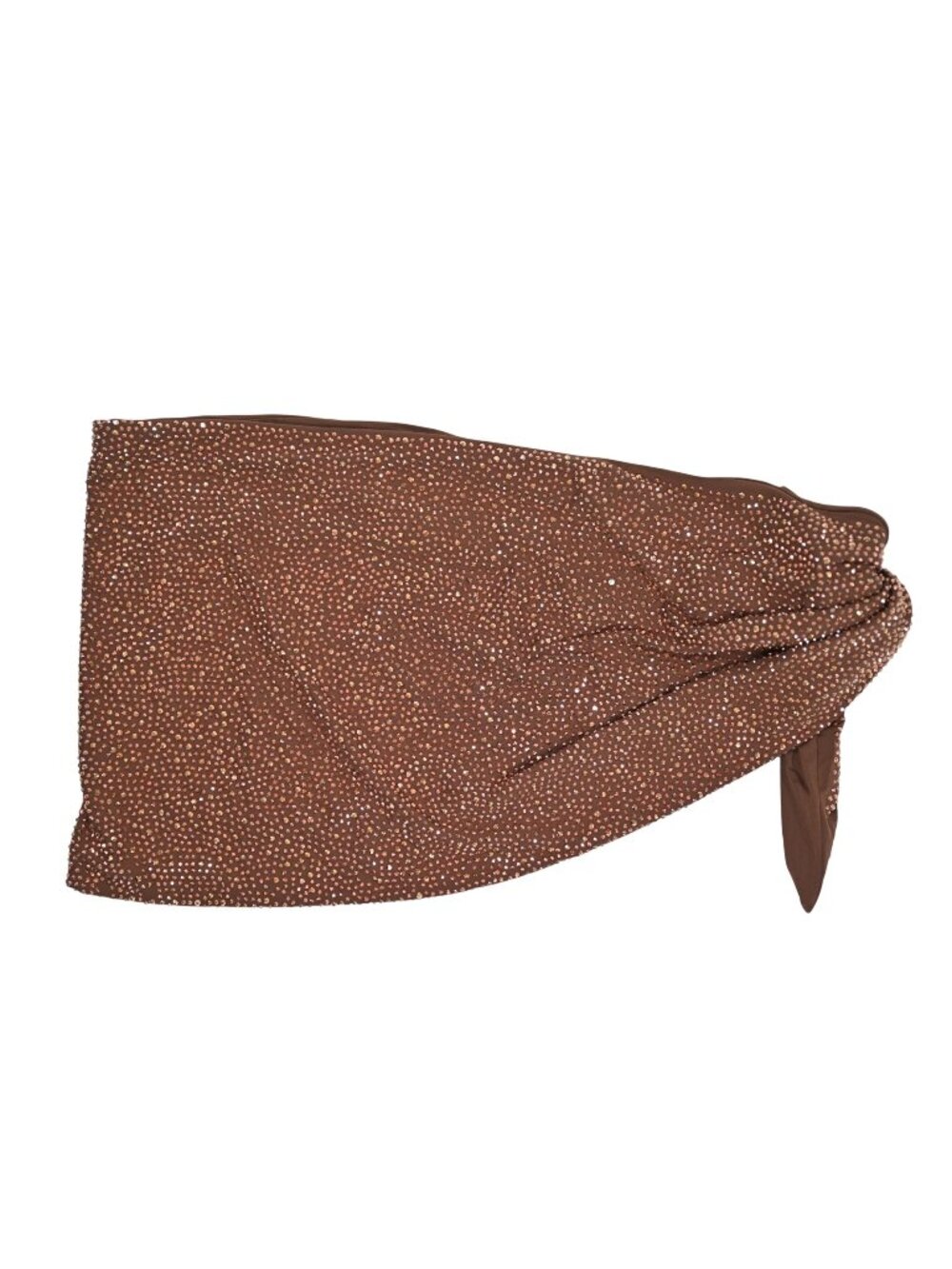 Mars The Label Rhinestone Sarong in Brown